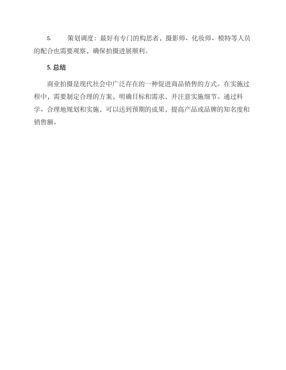 商业拍摄计划方案_第3页