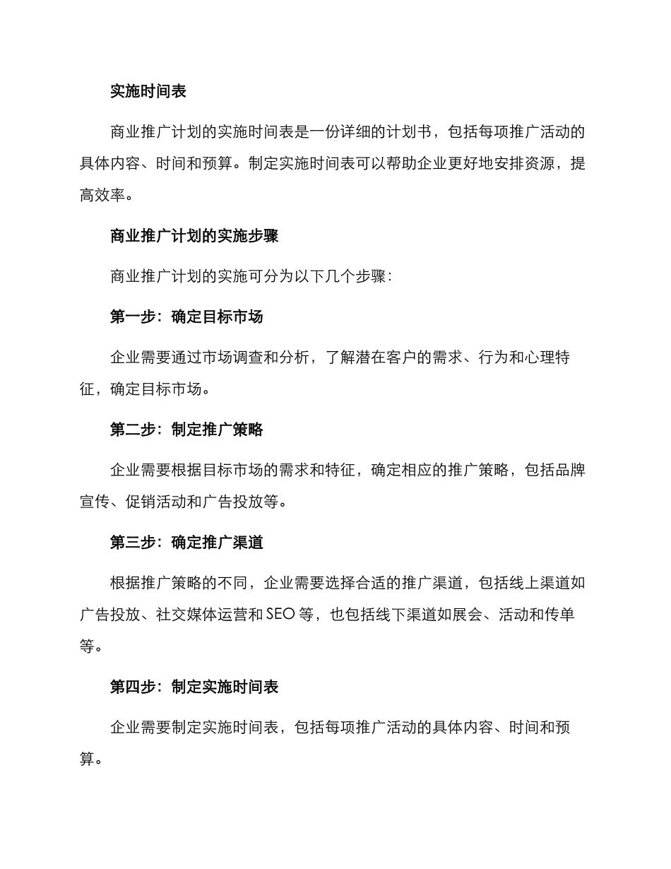 商业推广计划方案_第2页