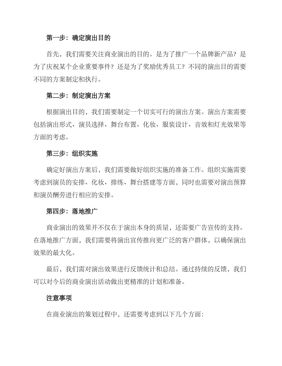 商业演出策划方案_第2页