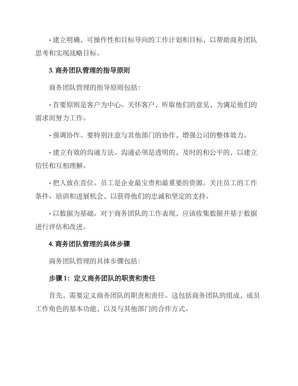 商务团队管理方案_第2页