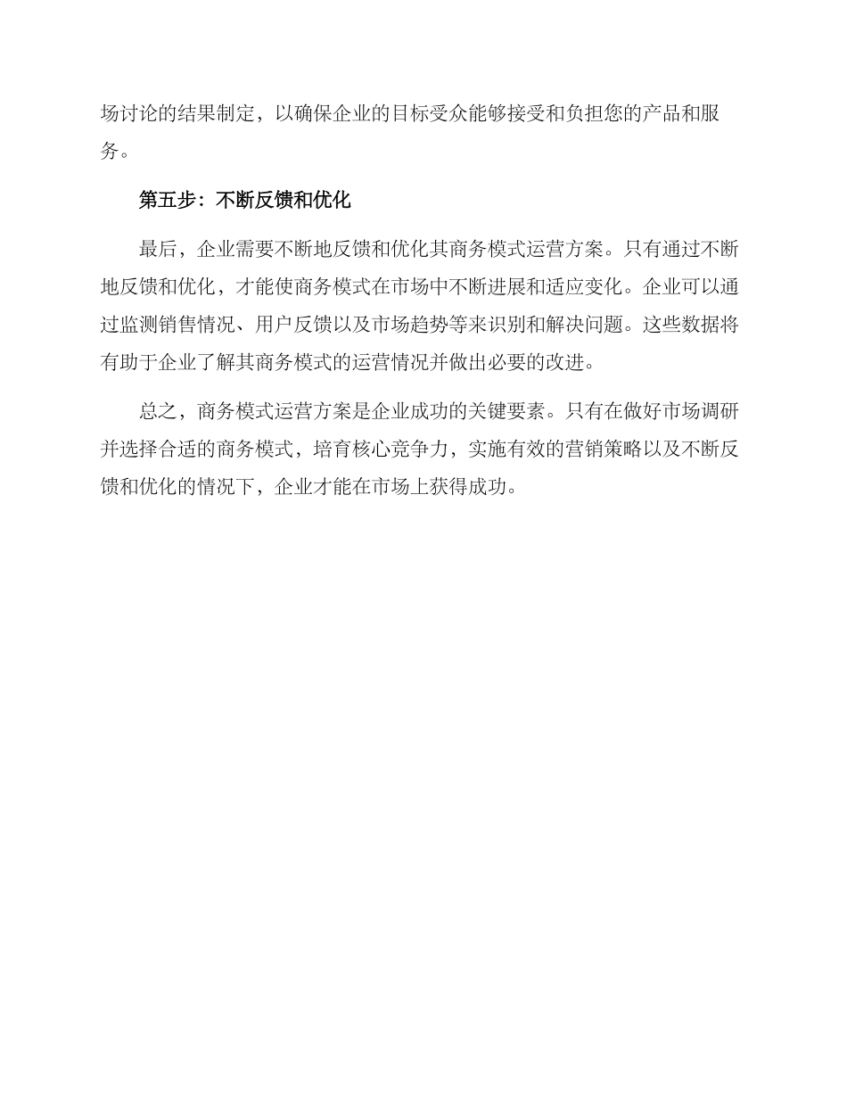 商务模式运营方案_第2页
