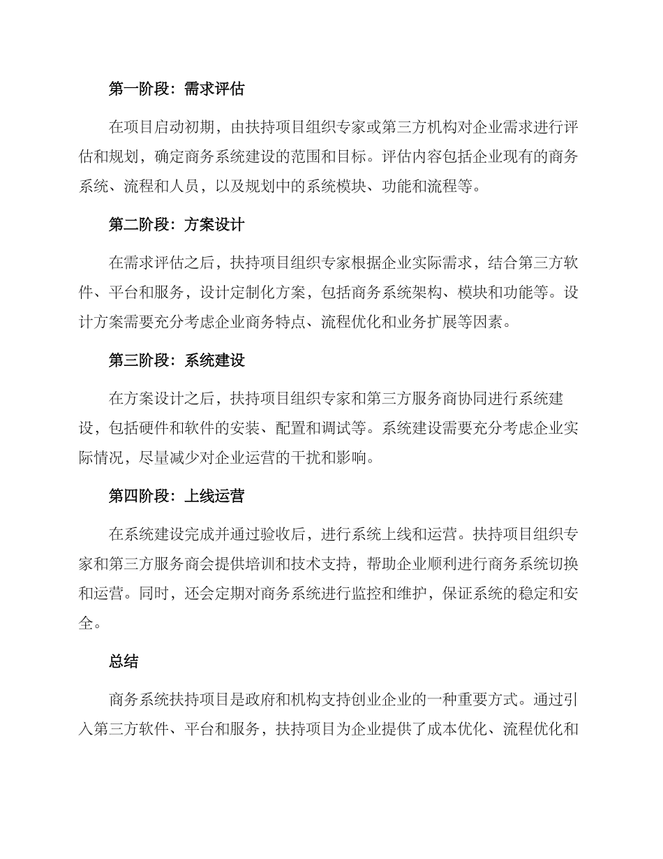 商务系统扶持项目方案_第2页