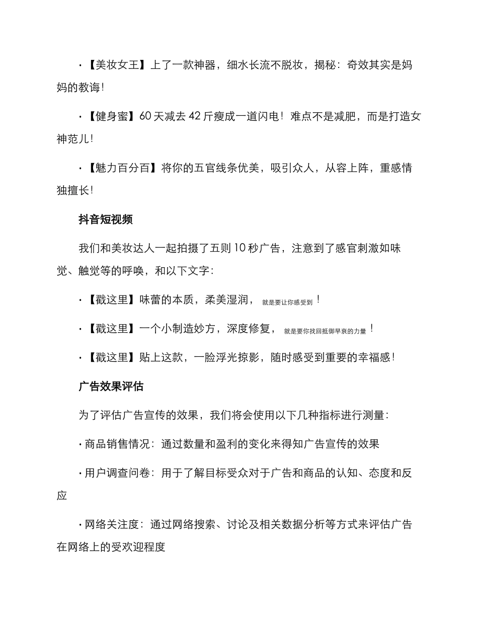 商品广告策划方案_第3页