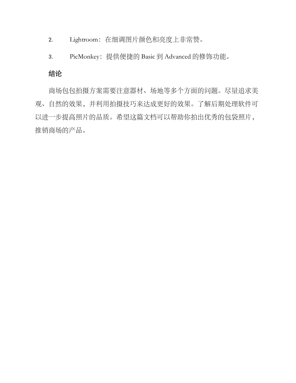 商场包包拍摄方案_第3页