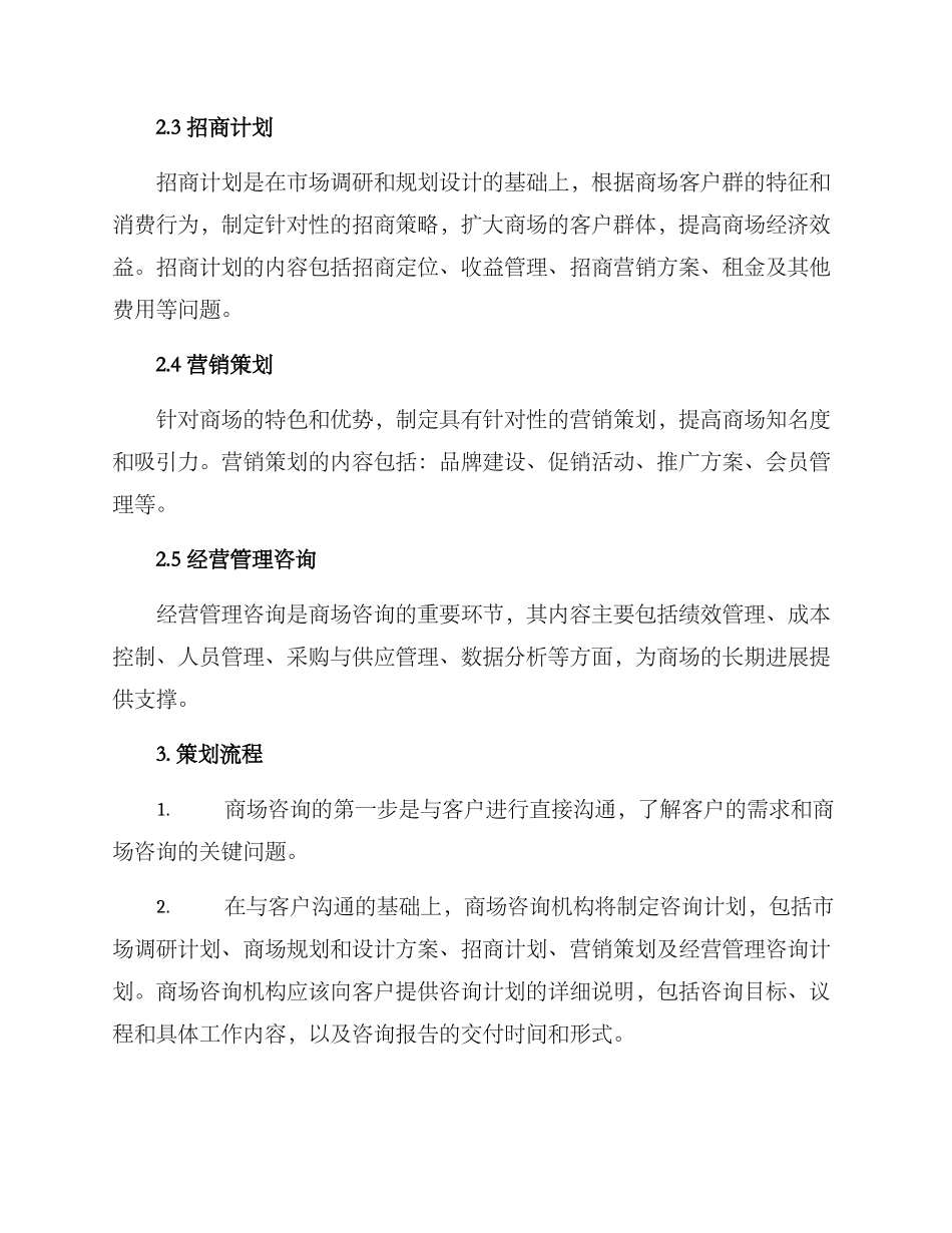 商场咨询策划方案_第2页