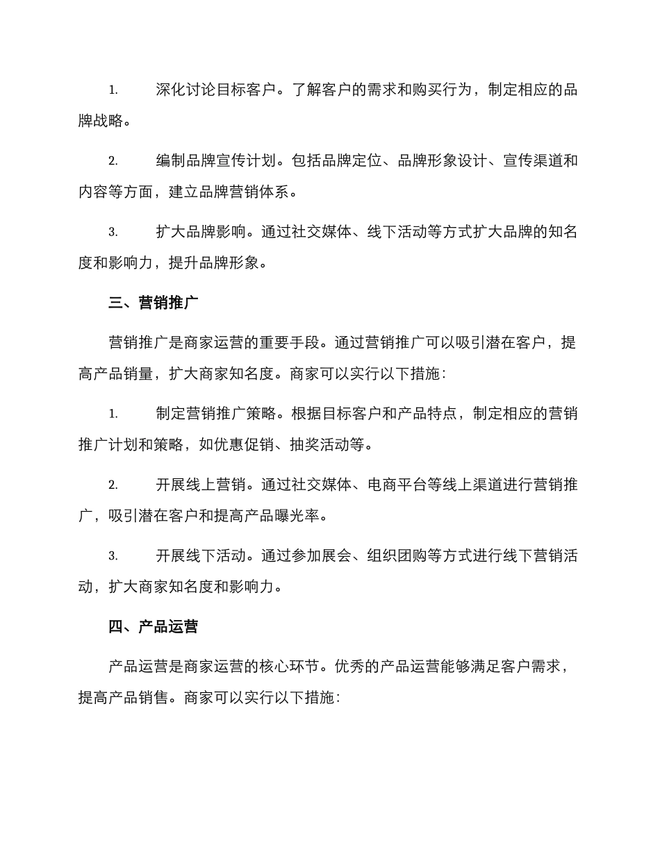 商家运营规划方案_第2页