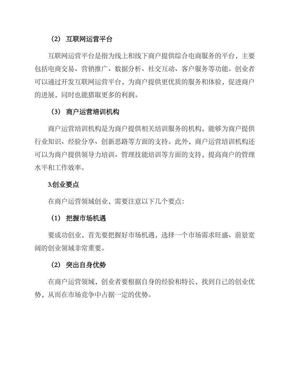商户运营创业方案_第2页