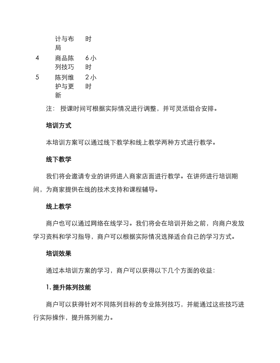 商户陈列培训方案_第3页