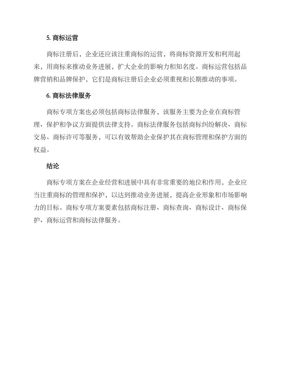 商标专项方案_第2页