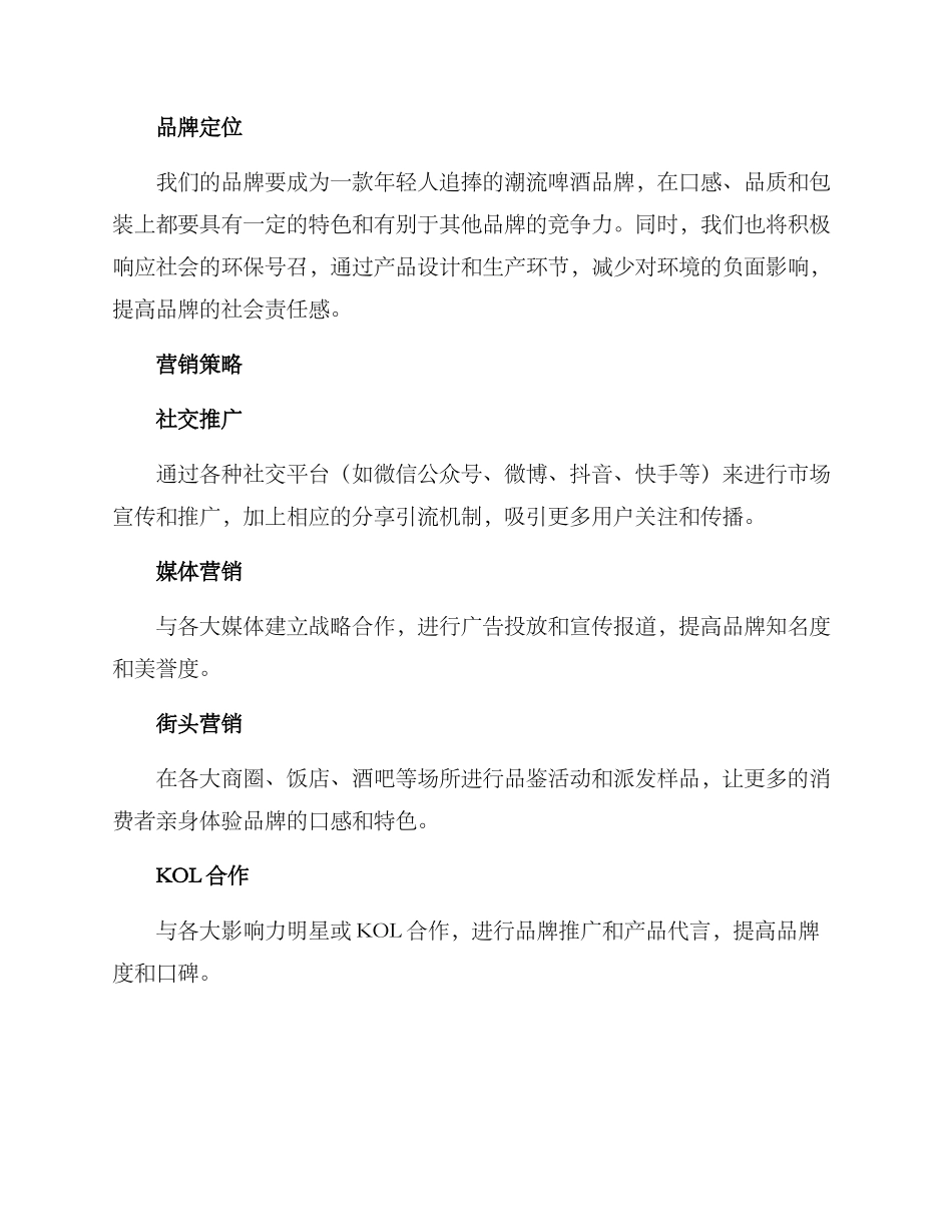 啤酒品牌全案策划方案_第2页