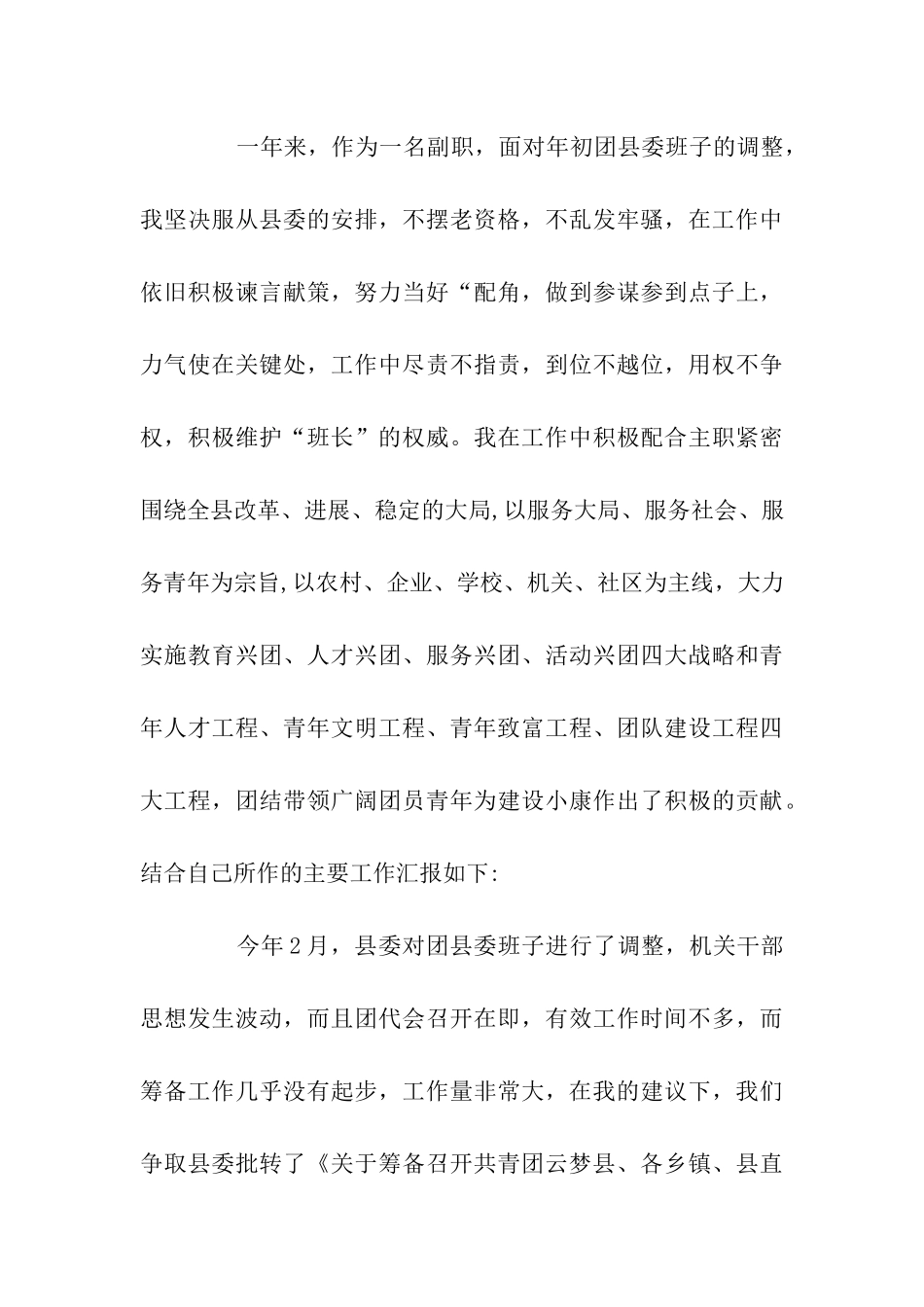 团市委副书记述职述廉报告_第3页