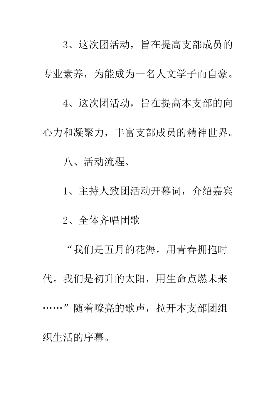 团活动策划书--精编范文_第3页