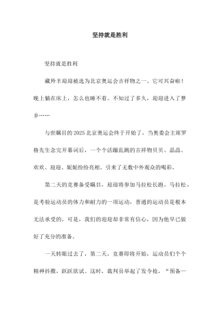 坚持就是胜利-3
