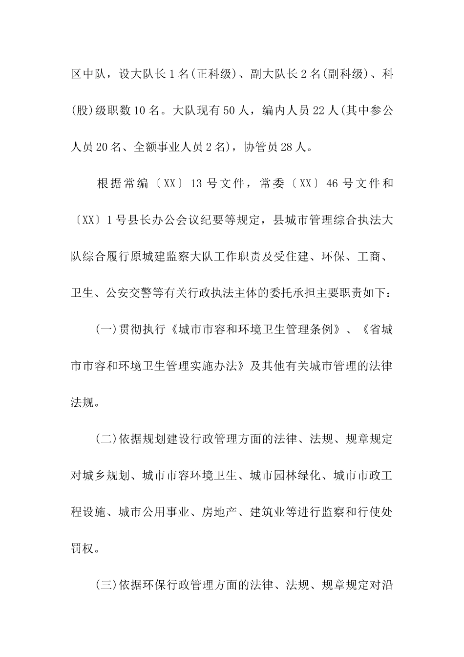 城市管理执法大队工作总结汇报_第3页