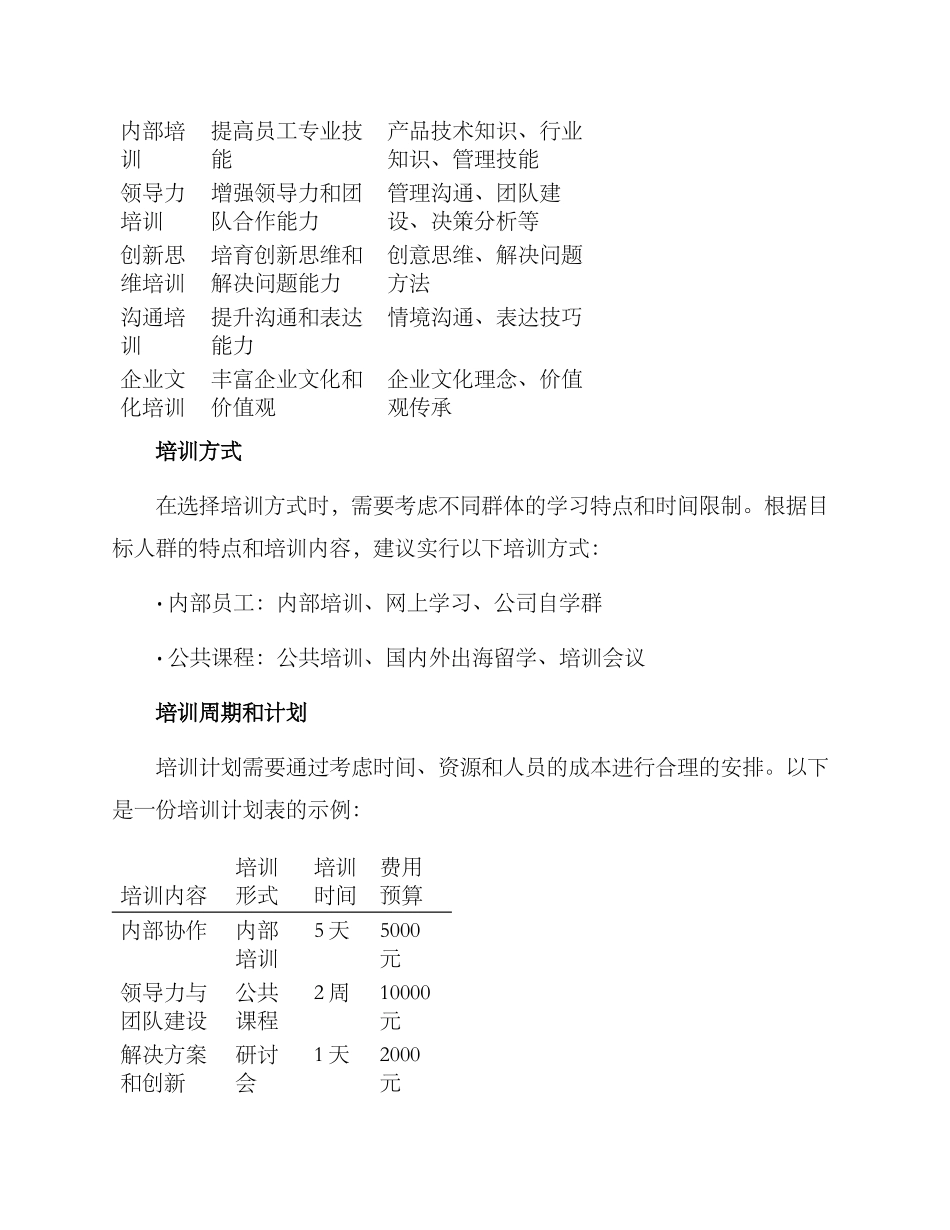 培训活动规划方案_第2页