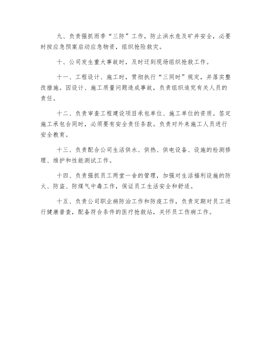 基建副总经理安全生产责任制_第2页