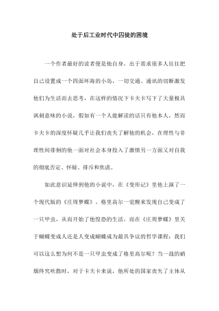 处于后工业时代中囚徒的困境-3