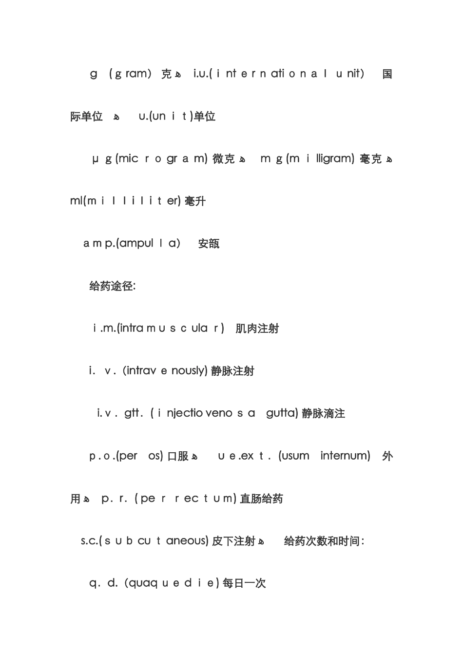 处方中常见的拉丁文_第2页