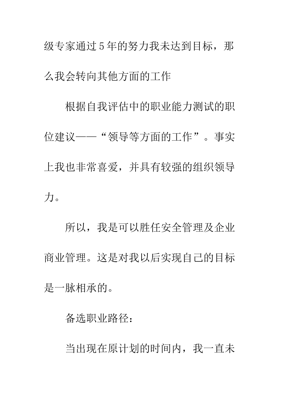 备选职业规划方案--精编范文_第2页