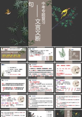 中考专题复习之文言文断句