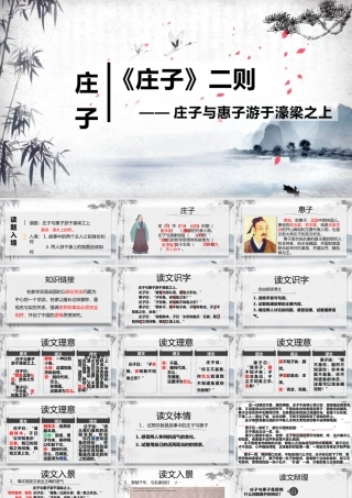 （同课异构）《庄子与惠子游于濠梁之上》