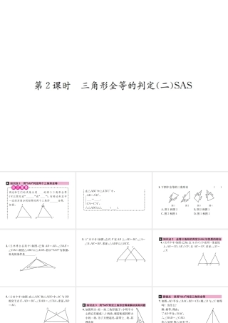 12.2  第2课时  三角形全等的判定(二)SAS