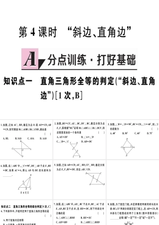 12.2  第4课时  “斜边、直角边”
