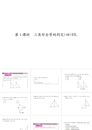 12.2  第4课时  三角形全等的判定(四)HL
