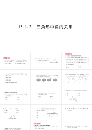 13.1.2    三角形中角的关系