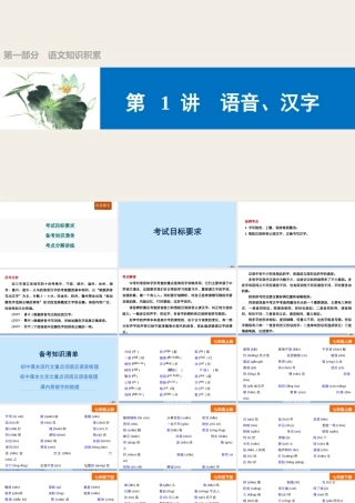01第1讲　语音、汉字
