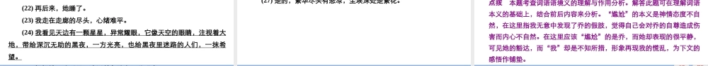 12第二章  小说阅读  第3讲　语言品味和描写分析