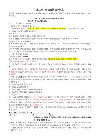 第二章 劳动合同法律制度