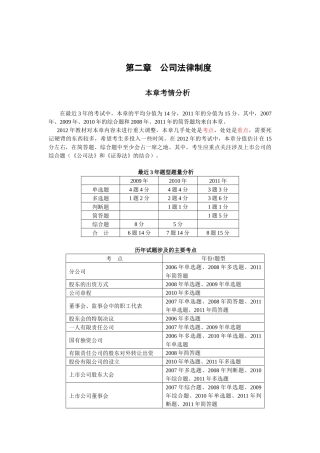 第二章公司法律制度(完整版)