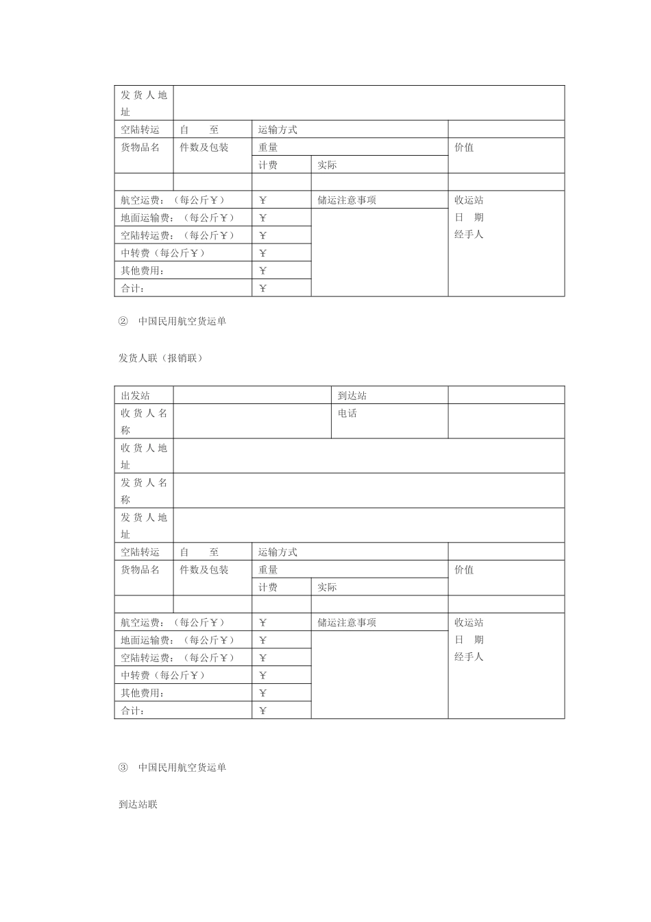 航空货物运输合同（二）_第2页