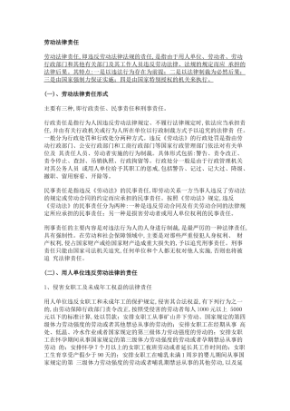 第十六章 领导法律责任及执法