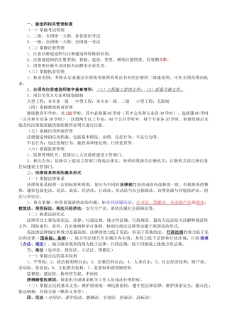 考试大论坛-工程法律法规(课件重点整理)