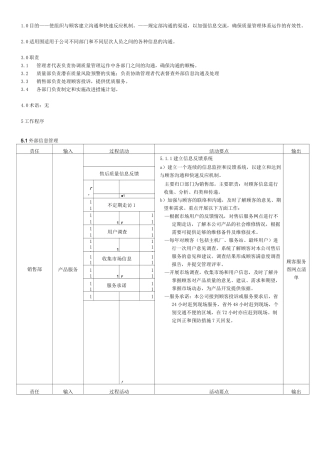 信息交流和内部沟通程序流程图