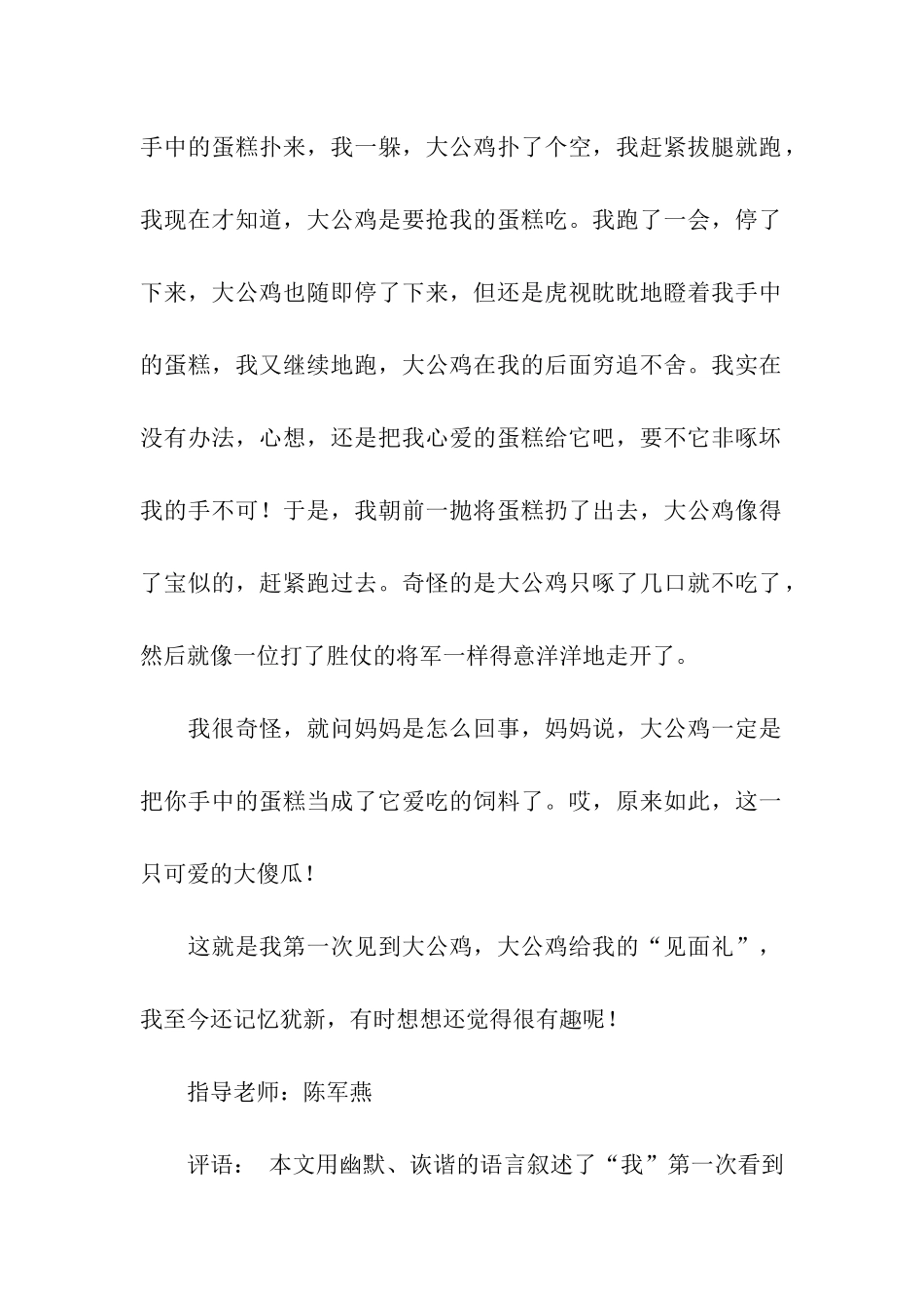大公鸡的真面目_第2页
