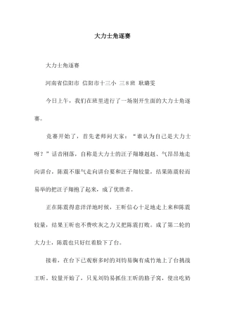 大力士角逐赛-3