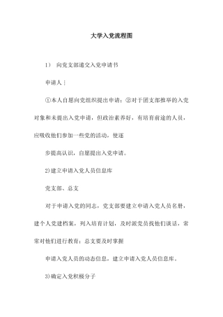 大学入党流程图
