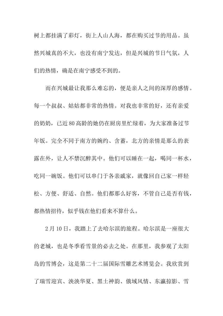 大学生寒假旅游实习报告范文_第3页