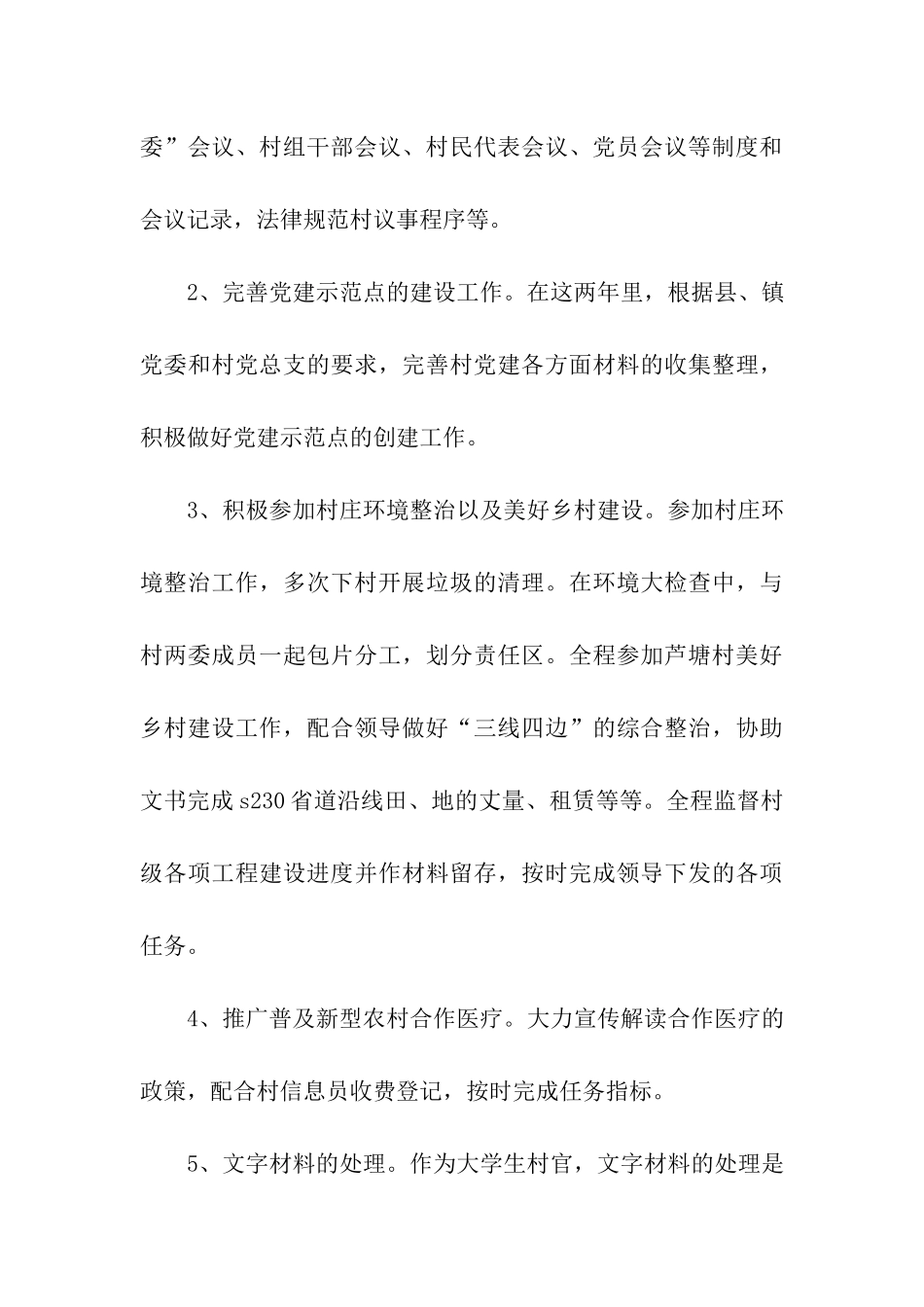 大学生村官2025年度工作总结_第3页