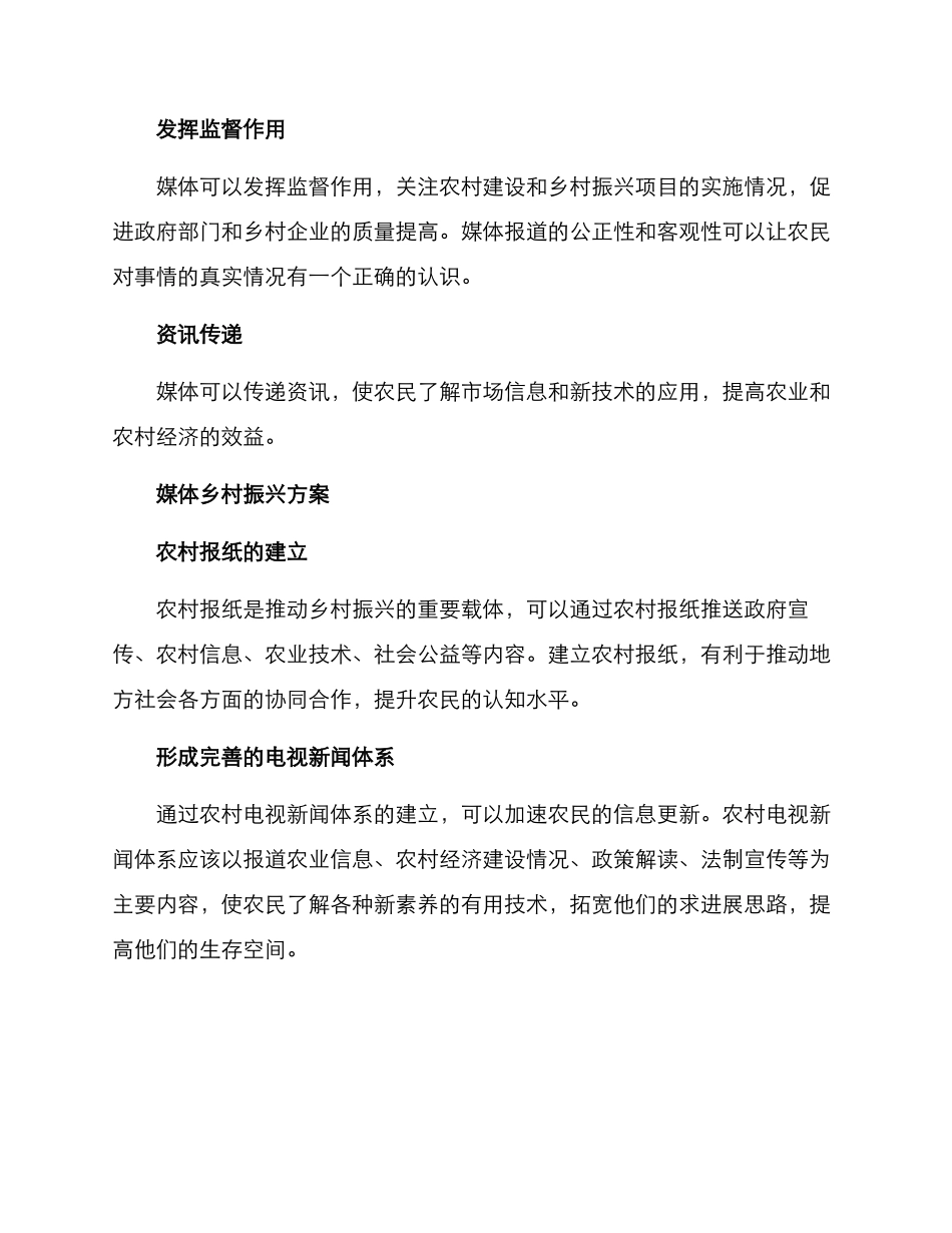 媒体乡村振兴方案_第2页