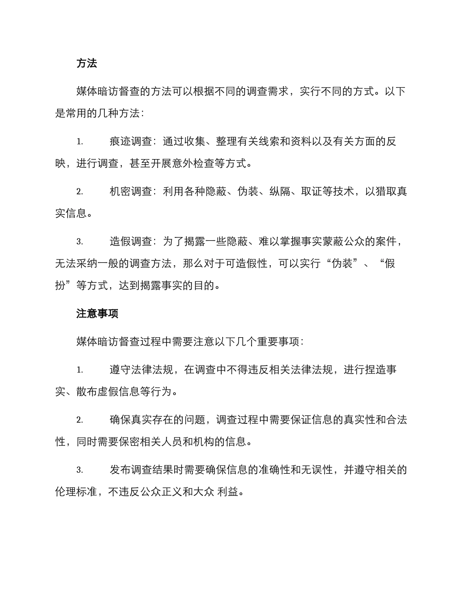 媒体暗访督查方案_第2页