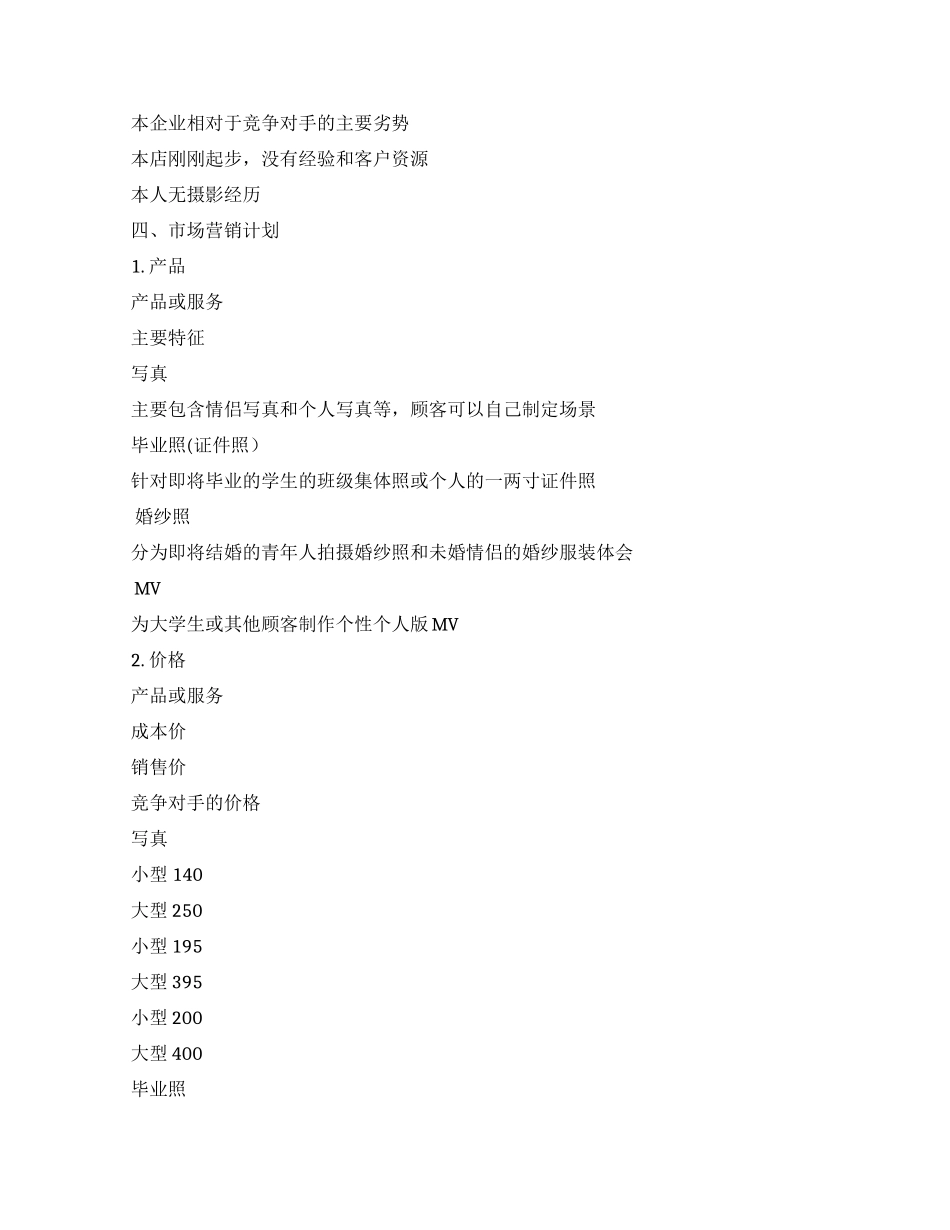 03--定忆摄影工作室-创业计划-完整_第3页