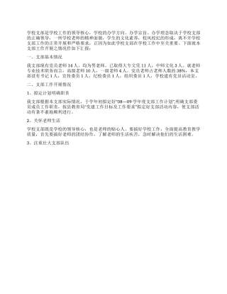 09年6月小学党支部工作汇报