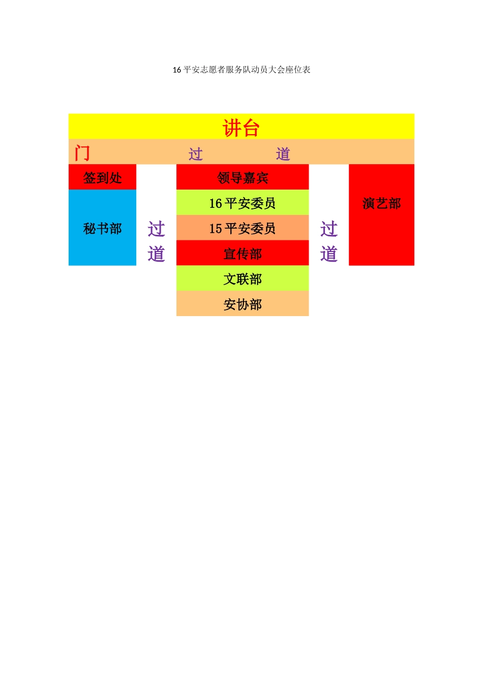 16平安志愿者服务队动员大会座位表_第1页