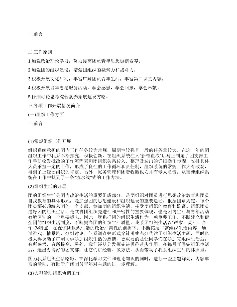 2024--2024年度团总支工作总结_第1页