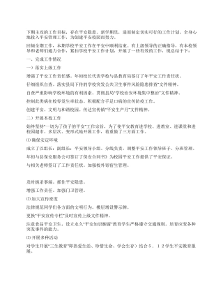 2024上半年度校安全小结