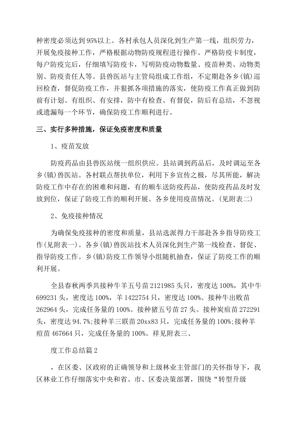 2024乡镇兽医站年度工作总结1000字_第2页